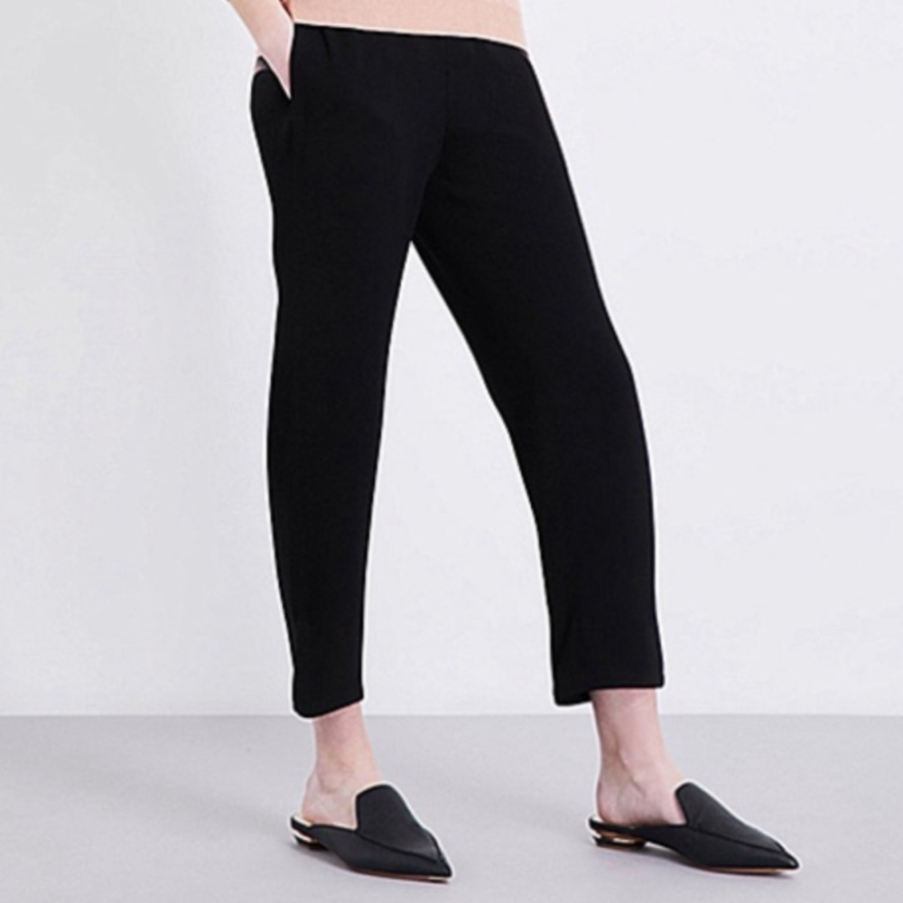 Theory Thorina Nikine Black Cropped Trousers